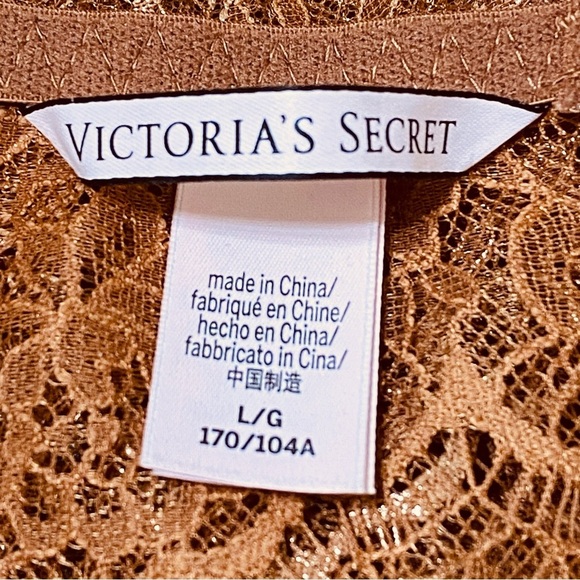 Victoria’s Secret Bronze Lace Bralette Large Copper Boho Floral Fairycore Top - Picture 4 of 6